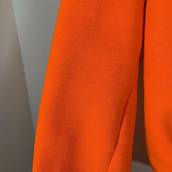 Cabela’s Sweater Men’s Large Neon Orange Think Long Sleeve Crew Neck Hunter - Picture 10 of 10